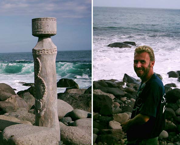  Beach Carving, Dirk on Beach