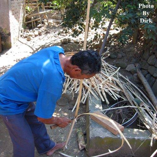  Making the Bamboo Strips in Preparation for Panels