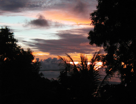 Sunset over the Gulf of Thailand 