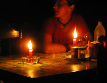  Power Failures Lead to Dinner by Candlelight 