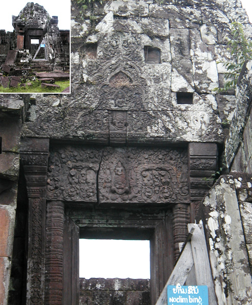 Doorway at Wat Phu 