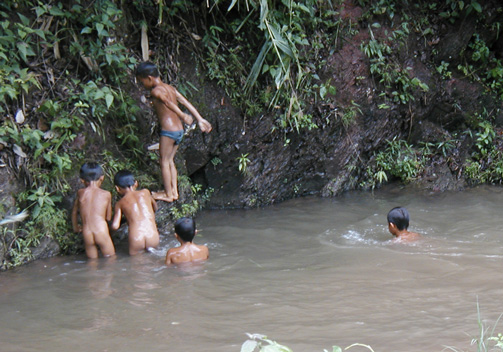  Playing, not Bathing 