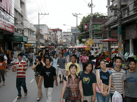 Weekend Market Crowd