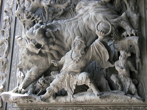  artwork detail, temple entrance