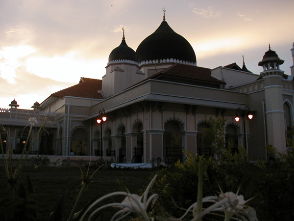 Kapitan Keling Mosque at Sunset