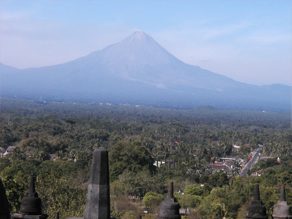 Merapi dominates the Yogya skyline