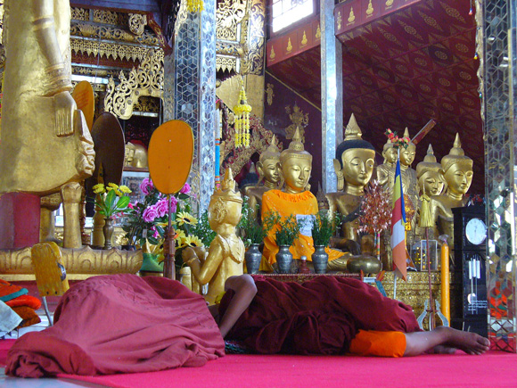  Resting Novice Monk