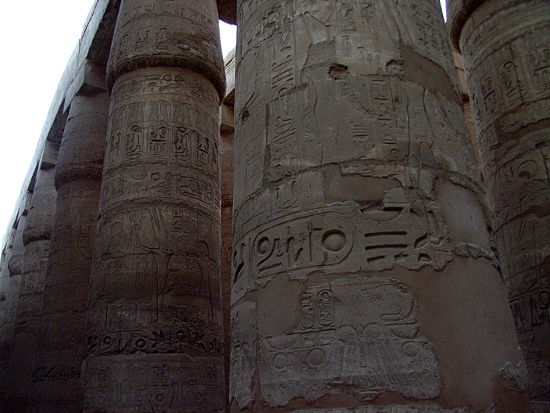 Details on Hypostyle Hall Columns