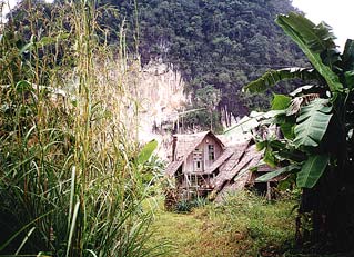 Home near Limestone Outcropping