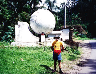 South side of equator.