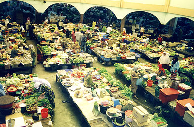 Overlooking Kota Bharu's central market