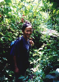 Walking down the path was pleasent before the rains and leaches started.