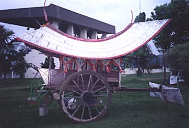 Traditionally decorated  Ox Cart